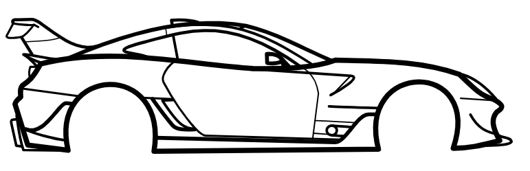 Mô hình Ferrari 599xx EVO (2012) - Dáng xe treo tường