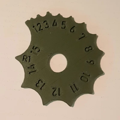 Dưỡng Đo Bán Kính Ngoài / Radius Gauge 1-15mm