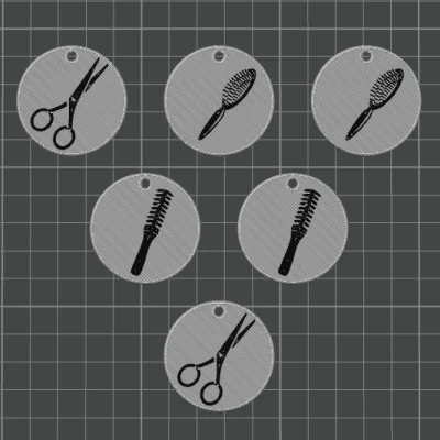 MÓC KHÓA TIỆM LÀM TÓC