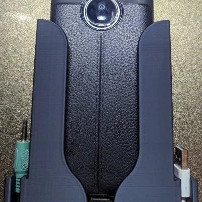 Kệ Điện Thoại Đa Năng Treo Tường Kèm Giá Đỡ Cáp AUX & USB