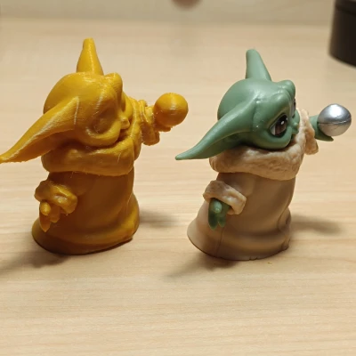 Mô hình Grogu cầm bóng