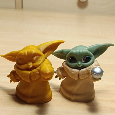 Mô hình Grogu cầm bóng