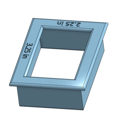 Khuôn Cắt Bánh Quy Chữ Nhật 2.25" x 3.25"