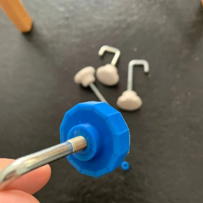 Tay quay xoay cho dựa lưng xe trượt tuyết (M6)