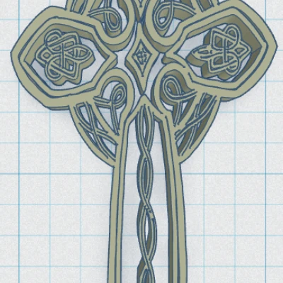 Móc Khóa Chữ Thập Celtic 28