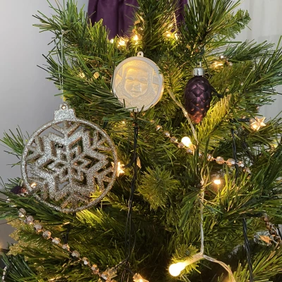 Móc Trang Trí Cây Thông Noel Lithophane