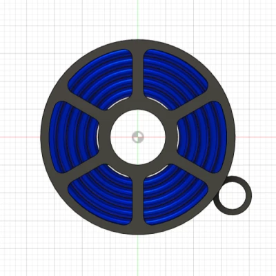 Móc Khóa Cuộn Dây In 3D