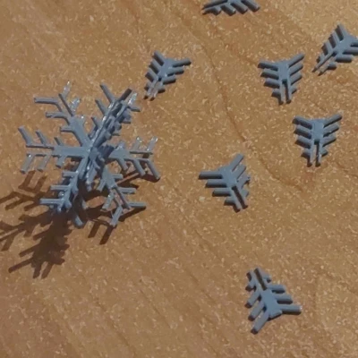 Bông Tuyết Gấp Gọn 3D