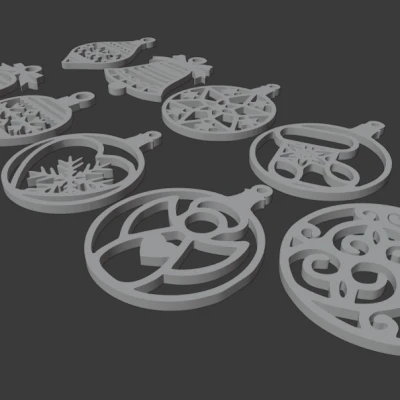 Dây Trang Trí Giáng Sinh - Bộ 9 Mẫu