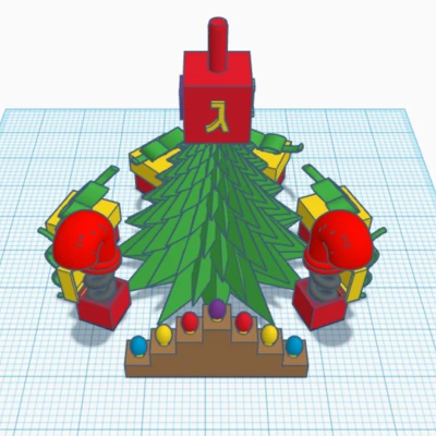 Mô Hình Đón Christma-Channu-Kwanzaa-Day