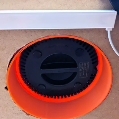 Giá Đỡ Xuyên Bàn Cho Máy Lọc Không Khí Druiap KJ80 Trên Bàn IKEA Lack