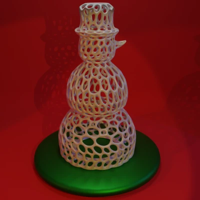 Người Tuyết Voronoi Kiêm Chân Nến LED