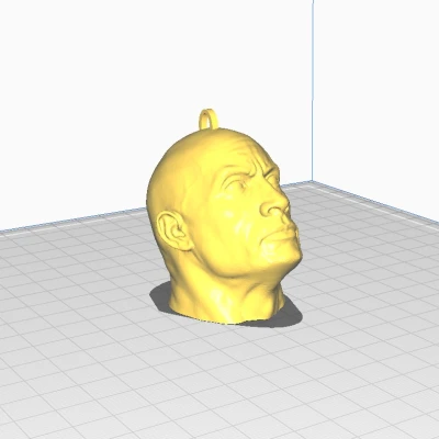 Móc khóa/Dây chuyền/Đồ trang trí Rocktornament/Rocklace (Mô hình Dwayne "The Rock" Johnson)