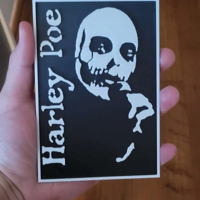 Decal Treo Tường Hình Bìa Album Harley Poe