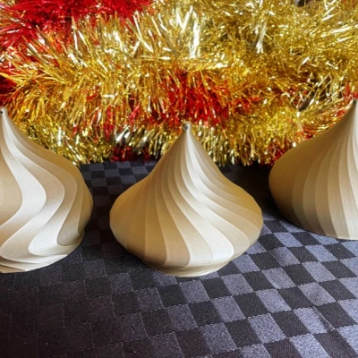 Đồ Trang Trí Giáng Sinh/Quả Châu "Low Poly"