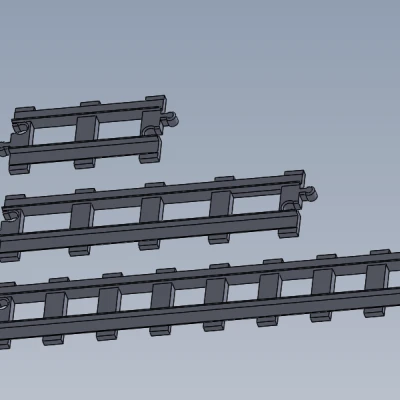 Đường ray Duplo, Ngã tư, Cong, dài thêm