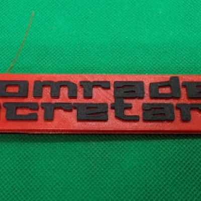 Biển "Đồng chí Thư ký"