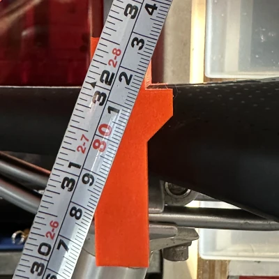 Dụng cụ đo chiều cao yên xe đạp - "Điểm 80mm"