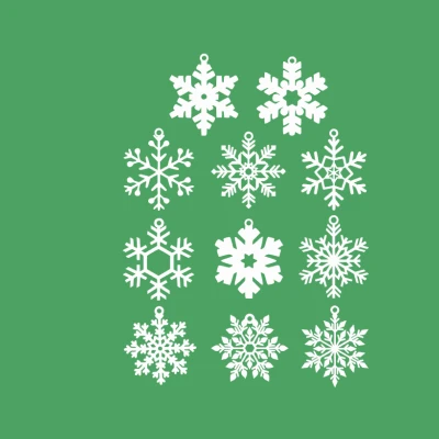 11 Món Đồ Trang Trí Bông Tuyết Có Khoen Treo!