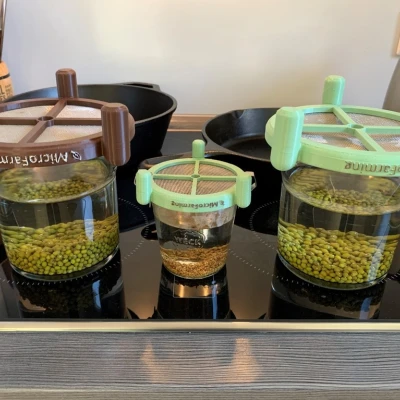 Giá ươm mầm Hũ Weck - Phiên bản Trồng rau mầm Thủy tinh