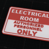 Biển Báo Khu Vực Điện – Chỉ Dành Cho Nhân Viên Được Ủy Quyền - Thumbnail 1