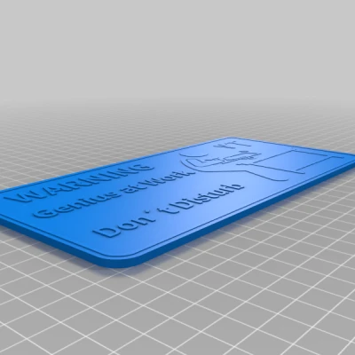 Biển Báo-Thiên Tài Đang Làm Việc