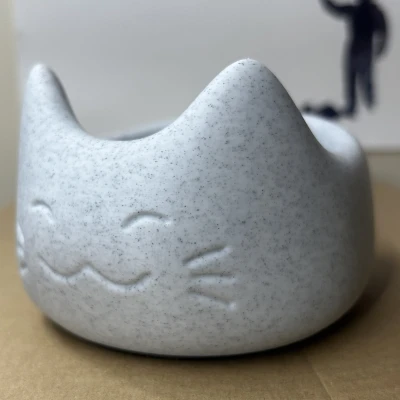 Bát Ăn Mèo Dễ Thương - Thêm Không Gian, Bớt Dính Mũi