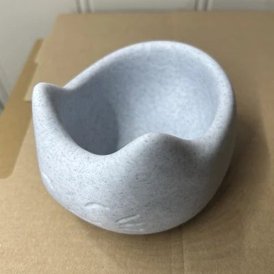 Bát Ăn Mèo Dễ Thương - Thêm Không Gian, Bớt Dính Mũi