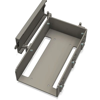 Hộc đựng nguồn có bản lề