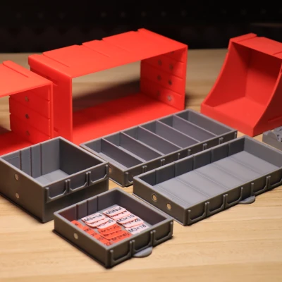 Hộp Lưu Trữ Tự Khóa Nam Châm Không Cần Giá Đỡ