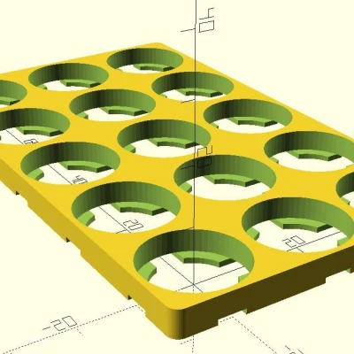 Khay/Giá Đỡ Pin 18650 Tùy Chỉnh Cơ Bản Của Tôi