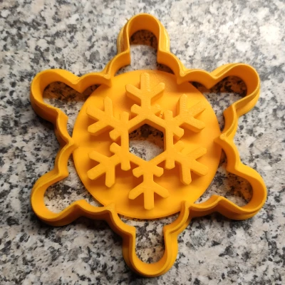 Khuôn cắt bánh gừng hình bông tuyết