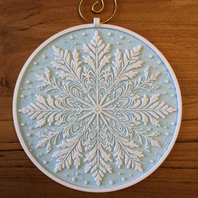 Bộ Đế Lót Ly Bông Tuyết - STL đã sửa