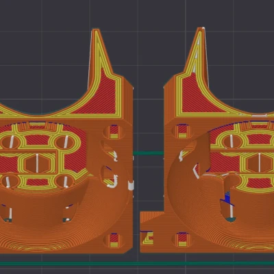 Bộ phận EVA REMIXED cắt dây Filament, in dễ dàng và mod