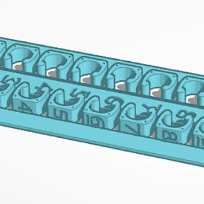 Đánh dấu cáp cho dây 5mm