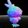 Mô hình Torchic Pokemon Phong Cách Low Poly - Thumbnail 2