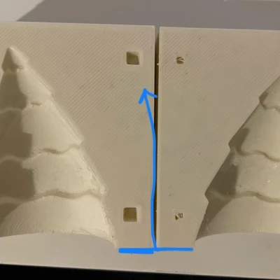 Khuôn sáp hình cây thông Noel