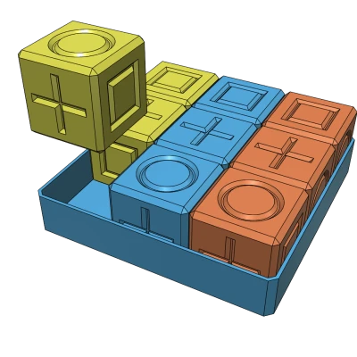 Khối Lập Phương Đồ Chơi Cho Bé - Dễ In 3D