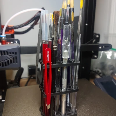 In liền Giá đỡ/Chân cắm cọ vẽ V2