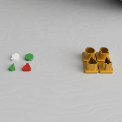 Khuôn Cắt Đất Sét Polymer Mini Mùa Giáng Sinh