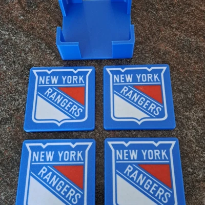 Đế Lót Ly & Hộp Đựng New York Rangers
