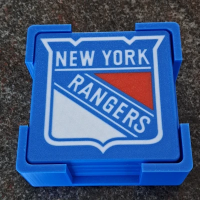 Đế Lót Ly & Hộp Đựng New York Rangers
