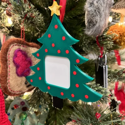 Khung Ảnh Cây Thông Giáng Sinh 2"x2" Trang Trí Cây Thông