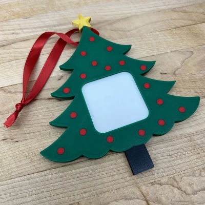 Khung Ảnh Cây Thông Giáng Sinh 2"x2" Trang Trí Cây Thông