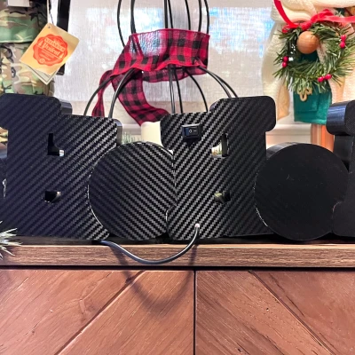 Biển hiệu HoHoHo Giáng Sinh Có Thể Phát Sáng