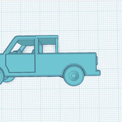 Xe Bán Tải In Tại Chỗ (Phiên Bản Crew Cab)