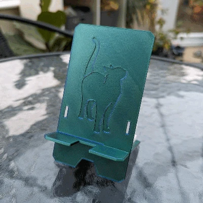 Đế Đựng Điện Thoại Hình Mèo, Gấp Gọn, In 3D