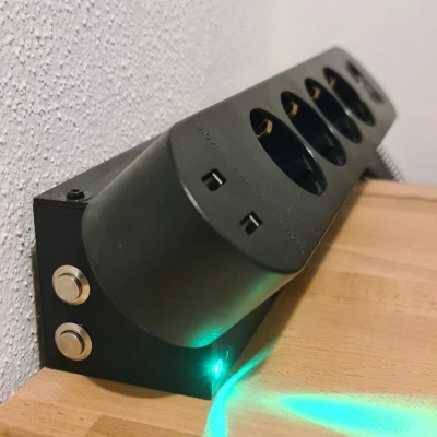 Hub Đa Năng Cho Bàn Làm Việc (Nguồn, USB-Sạc, Cổng USB, Nút Bật/Reset PC, Đèn Báo)