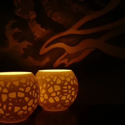 Chân Nến Petrified Shallows (Hoa Văn Voronoi)