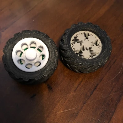 Bánh xe Mini Monster Truck thay thế - bạc đạn 6mm